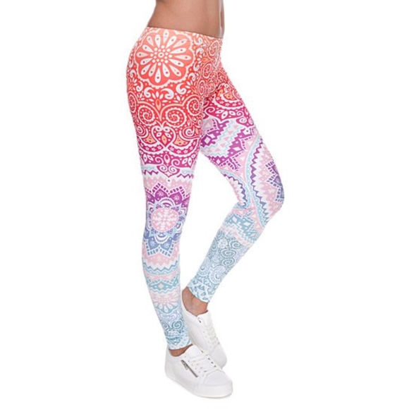 Pants - Ombre Printed Leggings